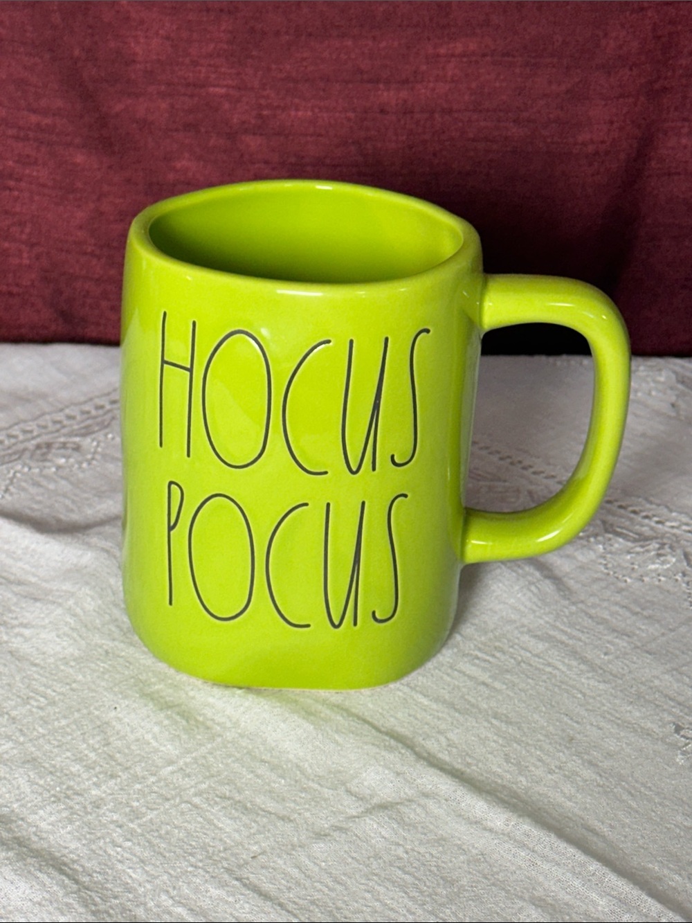 🧙♀️ Rae Dunn HOCUS POCUS Green Halloween Mug NEW 🎃✨
